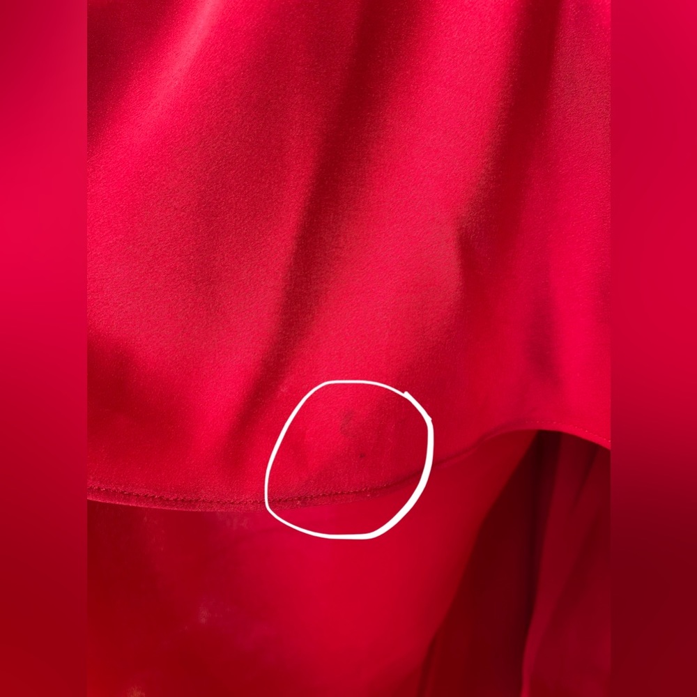 Fame & Partners Red Cowl Neck Long Dress - Picture 9 of 11